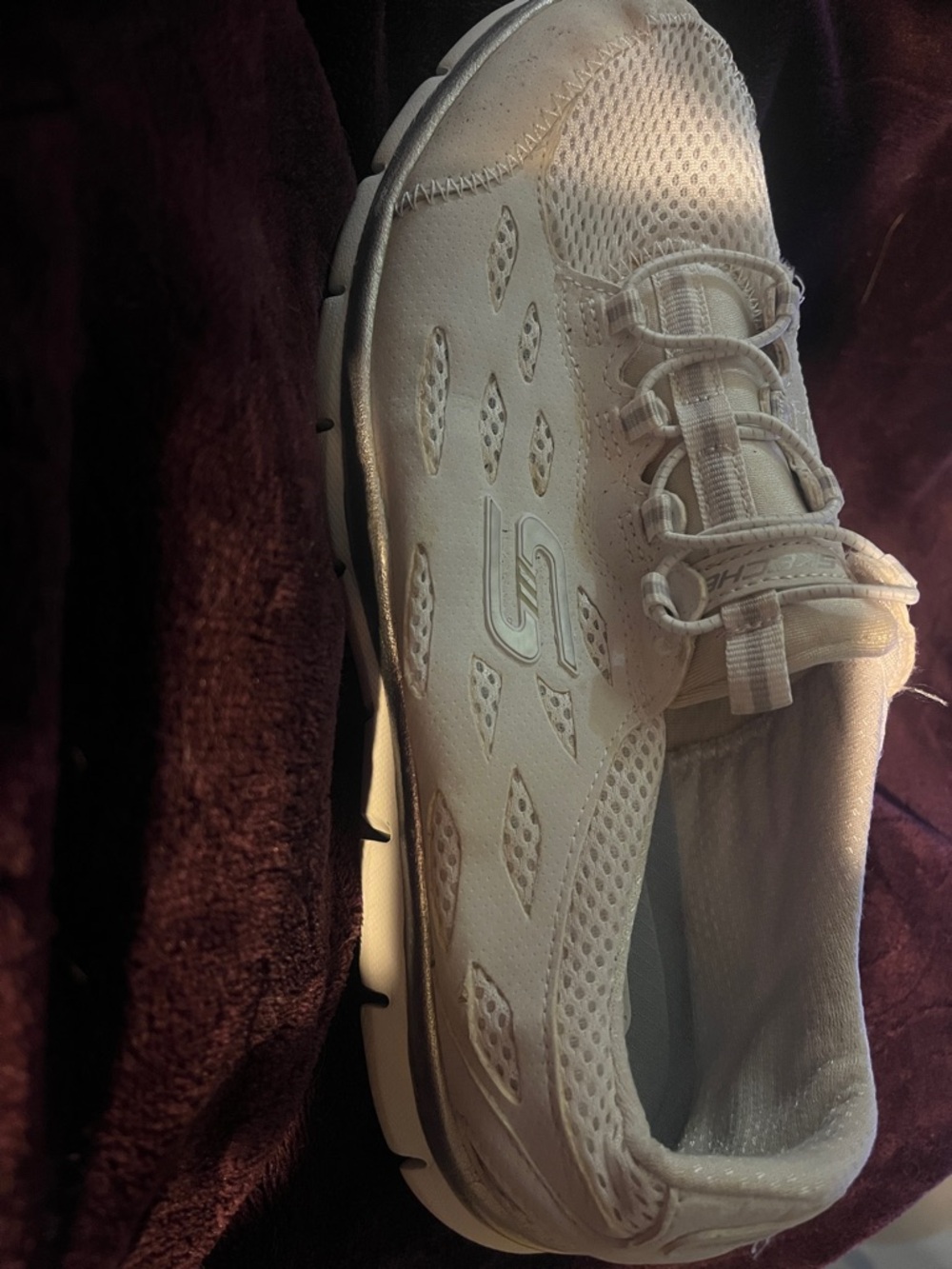 Skechers Women's Slip-On Athletic Shoe in Light Beige